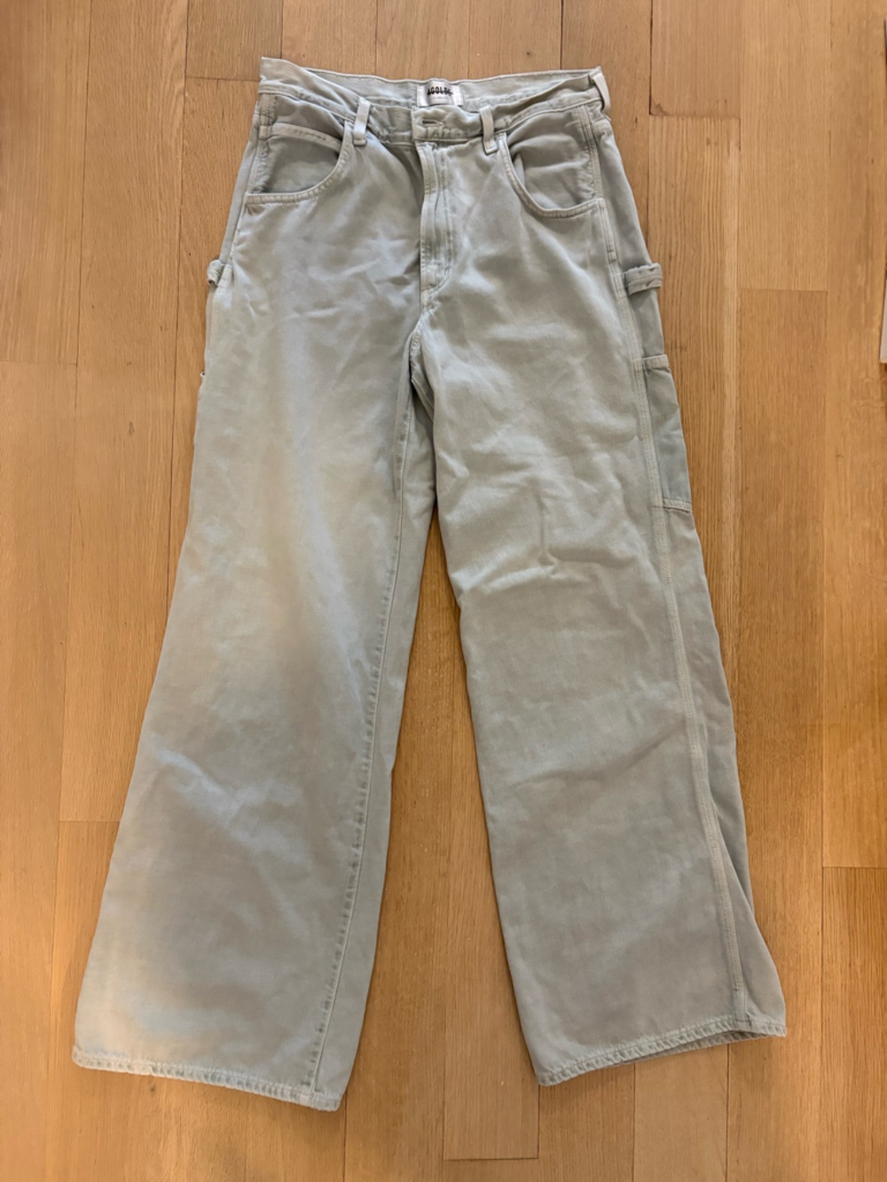 Agolde Wide-Leg Flare Jeans carpenter UEC